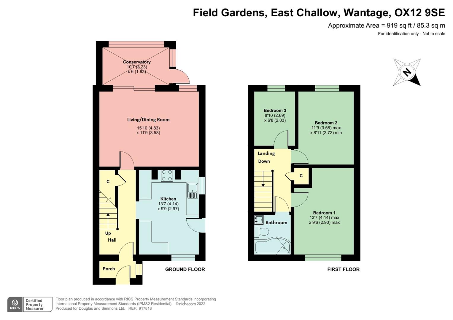 Property details for Field Gardens, East Challow, Wantage £315,000 Sold